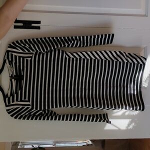 Cool striped long-sleeved mini dress